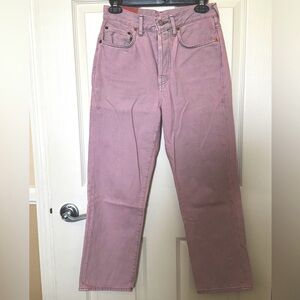 Acne Studios high rise Pink Washed Jeans
